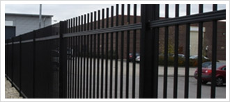 railings page image of steel fencing around car park