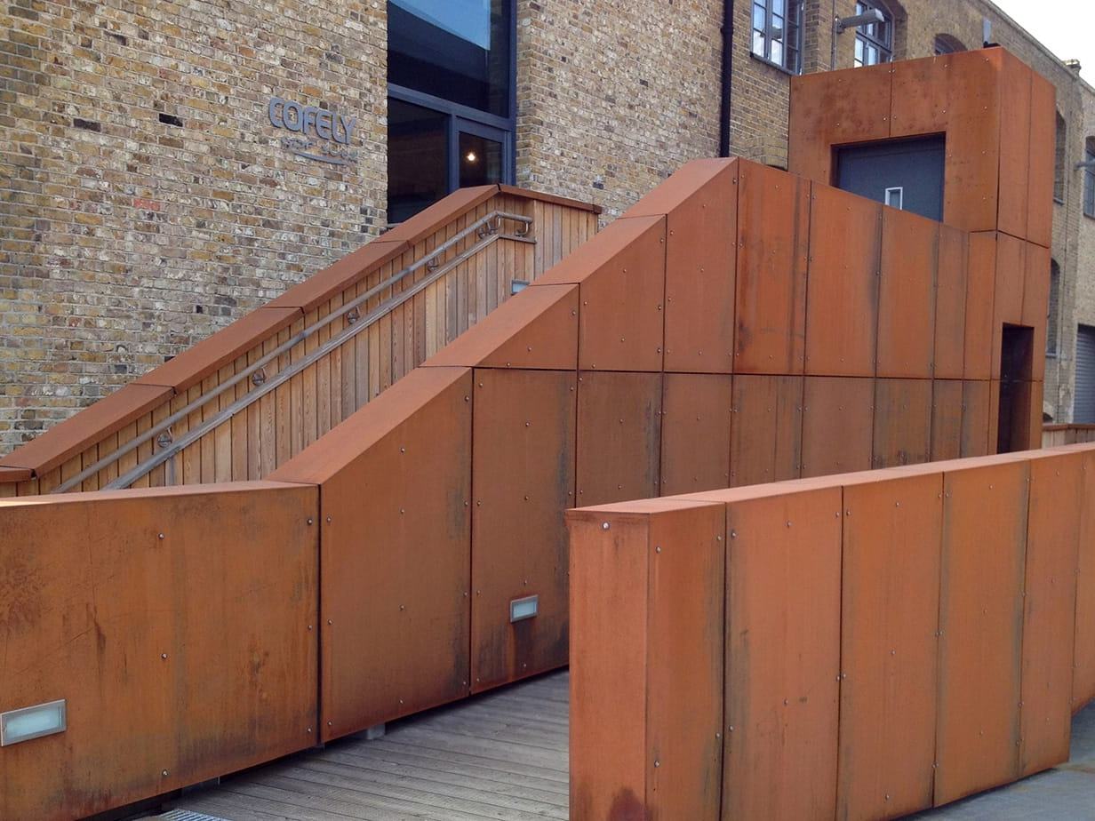 Corten steel screening