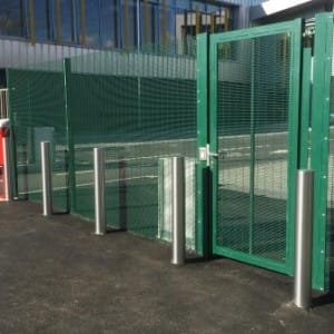 School fencing - Rigid mesh fencing around sports court