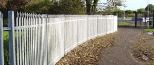 palisade fencing for council park perimeter security