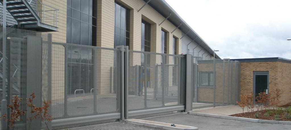 industrial fencing - office building