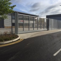 10m x 3m Automated Cantilever Gate Clad 358