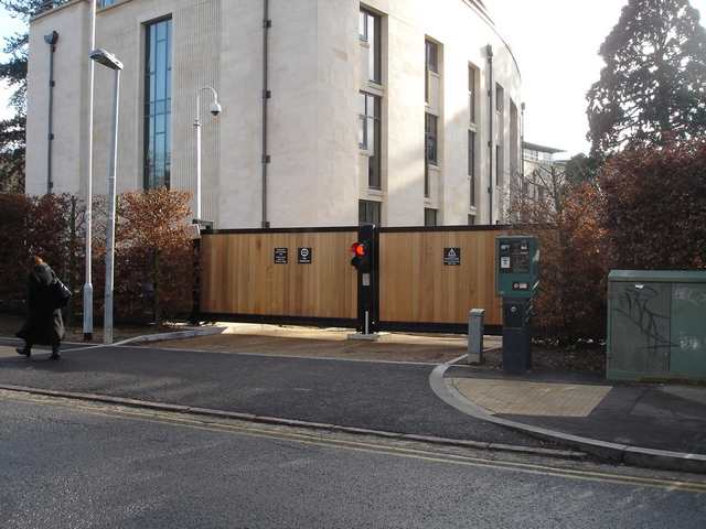 Cedar wood automated security gates