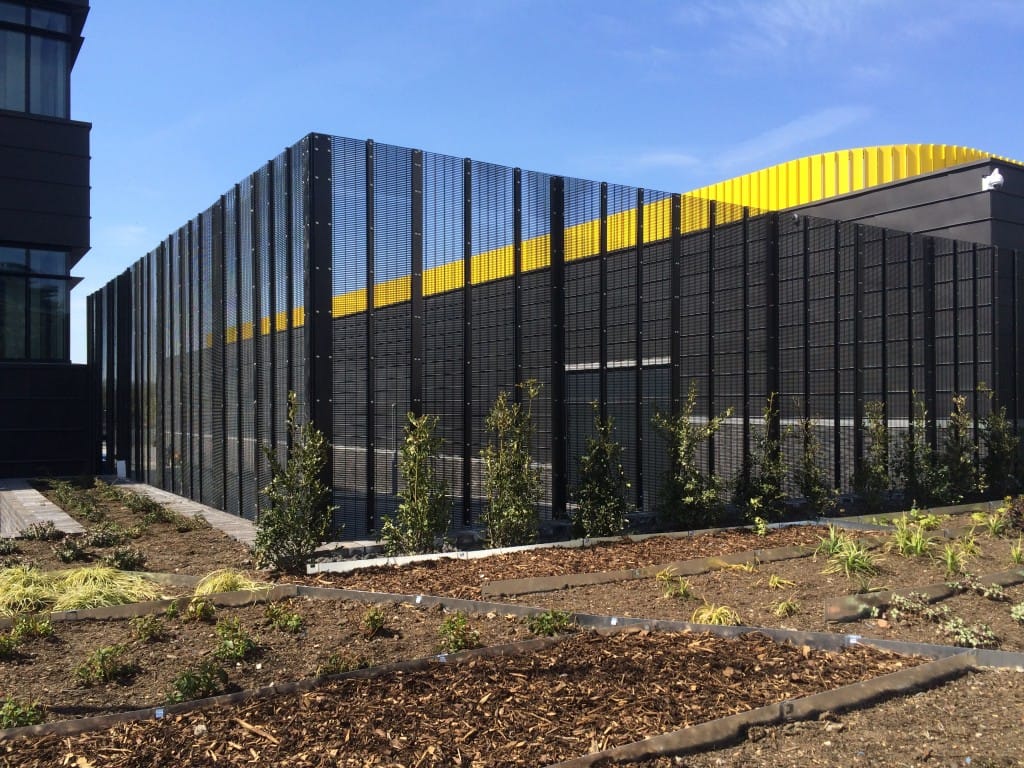 High Security rigid mesh Fencing around business