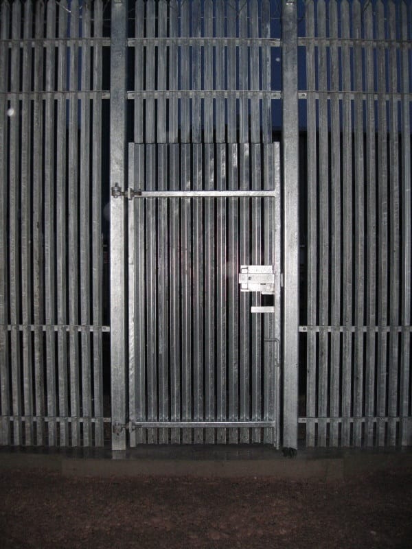 Steel Palisade Fencing with Gate Entrance way