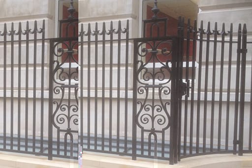 Renovated Ornate Metal Railings