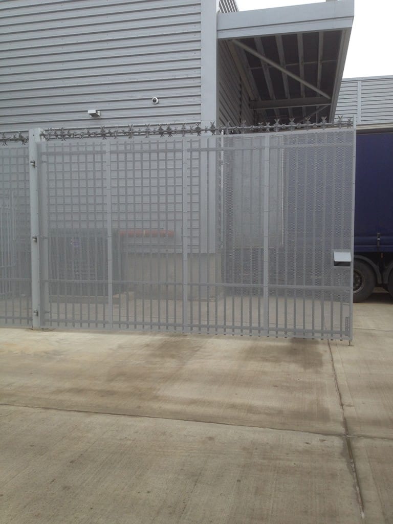 high security steel commercial fencing